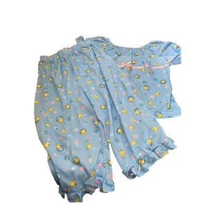 Avon Vintage New Sleepwear Duck Pajamas Set Children’s Size 10/12